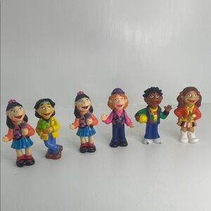 Vintage 90s Puzzle Place PVC character set of 6